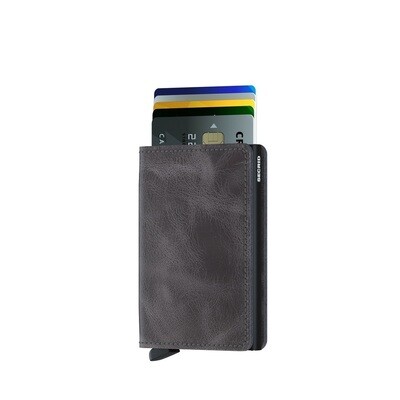 SECRID 'vintage' slim wallet grey-black