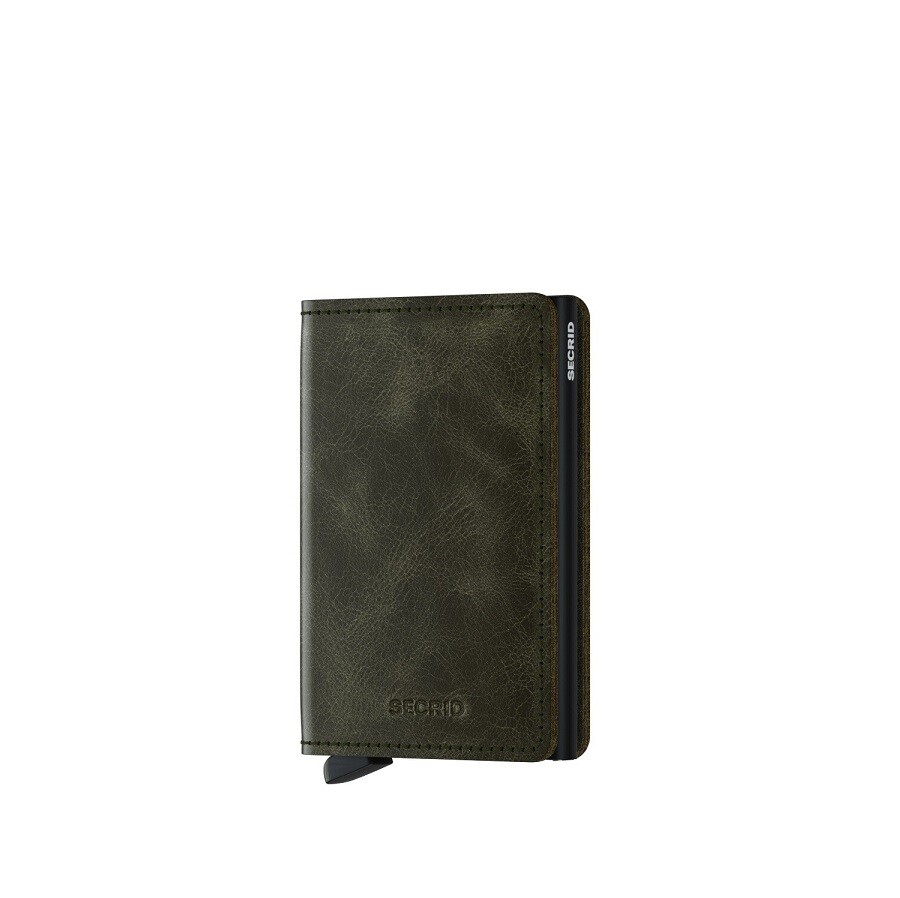 SECRID 'vintage' slim wallet olive-black