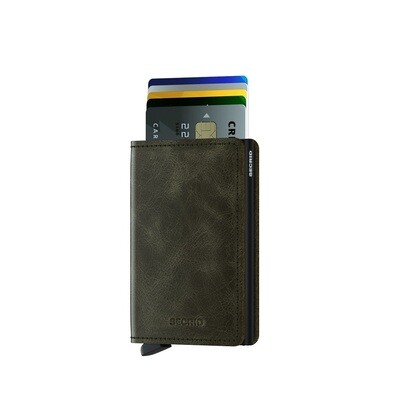 SECRID 'vintage' slim wallet olive-black