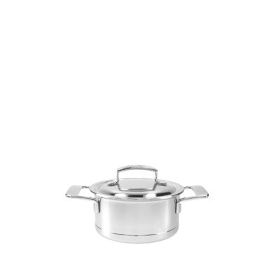 DEMEYERE 'silver 7' kookpot met dubbelwandig deksel 16cm / 1,5L