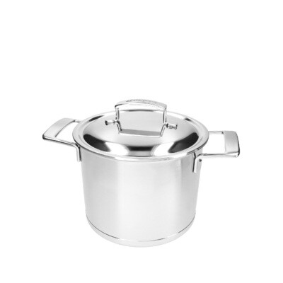 DEMEYERE 'silver 7' soeppot met dubbelwandig deksel 20cm / 5,0L