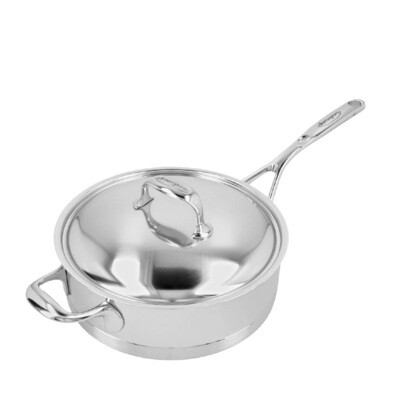 DEMEYERE 'atlantis 7' lage sauteerpan met deksel 24cm / 2,8L
