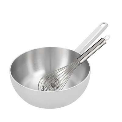 DEMEYERE 'apollo 7' conische sauteuse 20cm / 2,0L MET GRATIS CUISIPRO DUOKLOPPER TWV €24,95