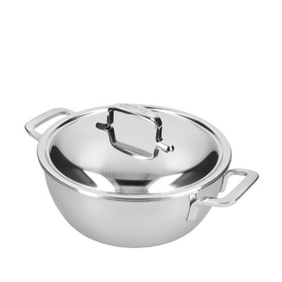 DEMEYERE 'intense 5' sudderpot met dubbelwandig deksel 24cm / 3,25L