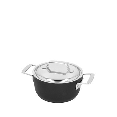 DEMEYERE 'alu pro 5 duraslide titanium' kookpot met deksel 18cm / 2,0L