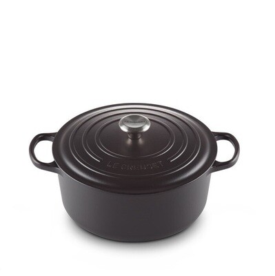 LE CREUSET 'signature' ronde stoofpot 28cm / 6,7L mat zwart