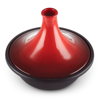 LE CREUSET 'tradition' tajine 35cm / 5,2L kersenrood
