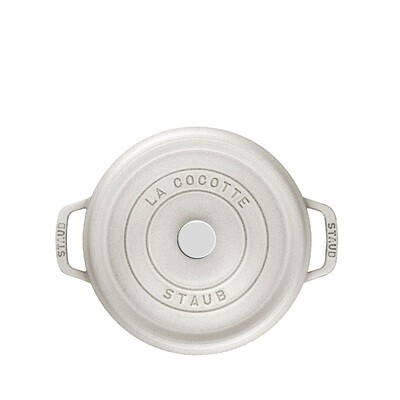 STAUB 'la cocotte' ronde stoofpot 26cm / 5,25L white truffle