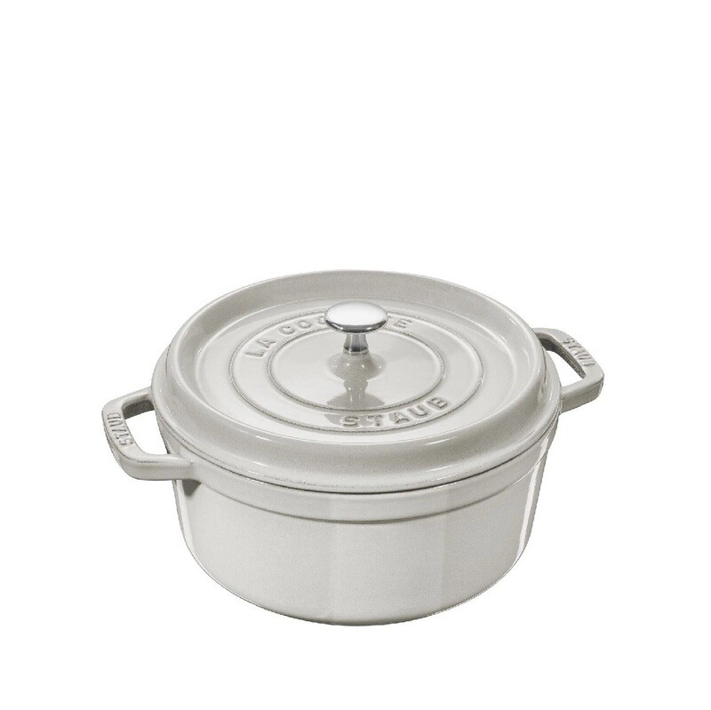 STAUB &#39;la cocotte&#39; ronde stoofpot 26cm / 5,25L white truffle