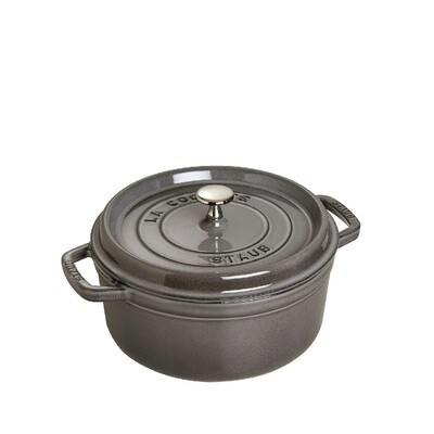 STAUB 'la cocotte' ronde stoofpot 26cm / 5,25L grafietgrijs PROMO 299,00 -20%