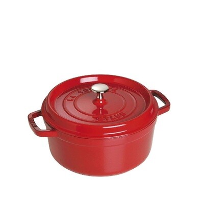 STAUB 'la cocotte' ronde stoofpot 26cm / 5,25L kersenrood PROMO 299,00 -20%