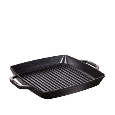 STAUB 'grill pans' gietijzeren grillpan 33cm zwart  PROMO 189,00 -20%