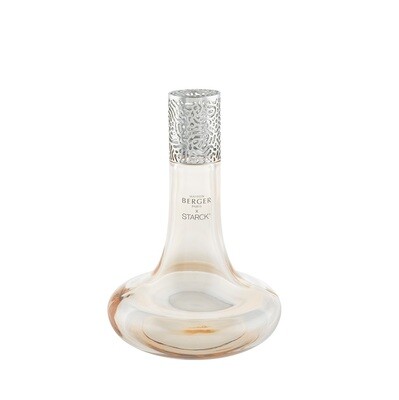 MAISON BERGER geurlamp 'starck rose' met gratis flacon 500ml peau de soie