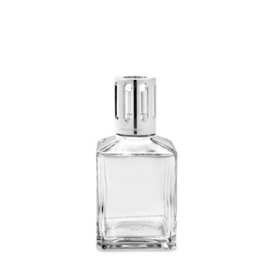MAISON BERGER 'essentielle carree' geurlamp transparant met 2 gratis geurflacons 250ml