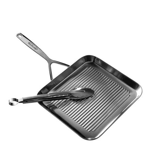 DEMEYERE 'specialties 5' grillpan 28x28cm PROMO 189,00 -40,00€ nu met GRATIS serveertang 24cm twv 14,95€