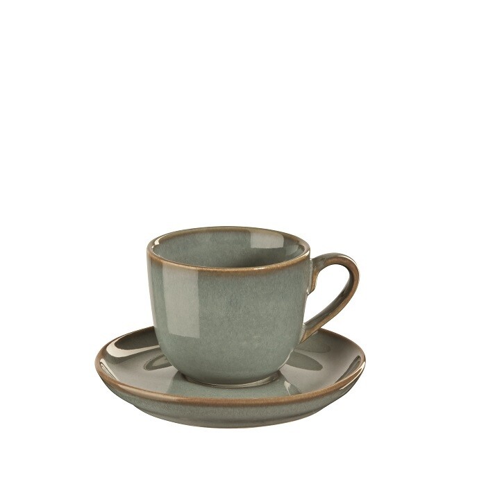 ASA &#39;saisons eucalyptus&#39; koffiekop 23cl met schotel