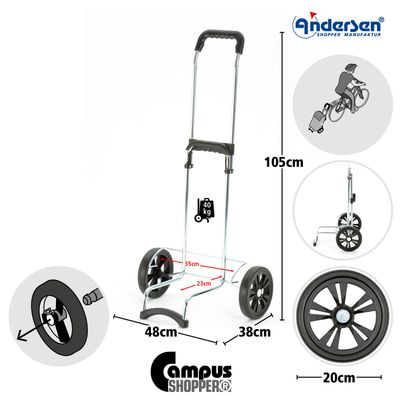 ANDERSEN shopper 'campus' zwart