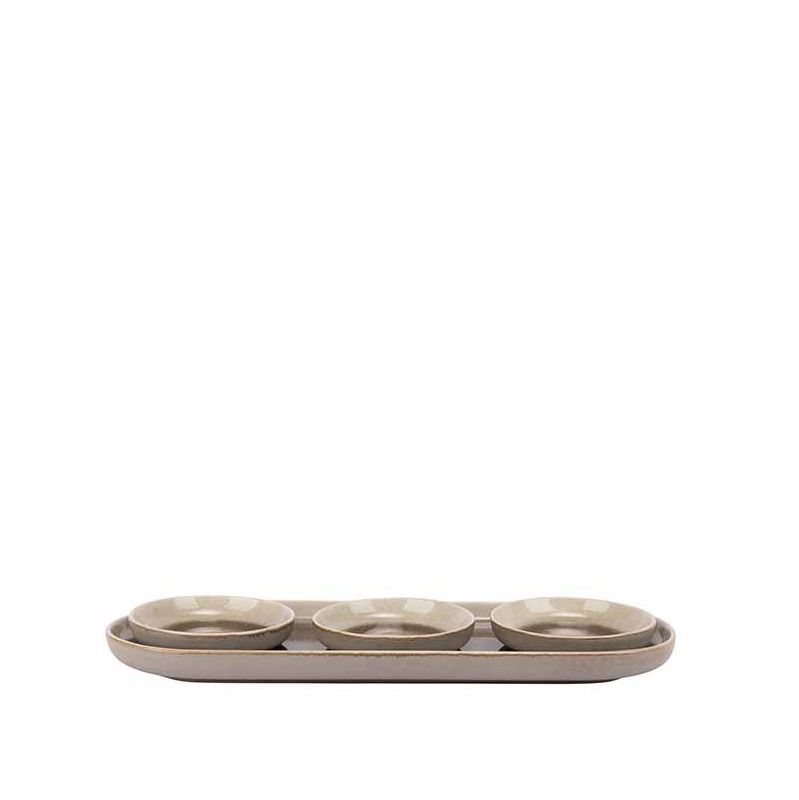 COSY &amp; TRENDY &#39;forest&#39; serveerschaal 27,5cm x 10,5cm met 3 schaaltjes