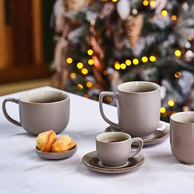 COSY &amp; TRENDY 'forest' koffietas 17cl met ondertas