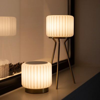 ATELIER PIERRE 'dentelles' tripod goudkleurig 24x15cm voor sfeerlamp