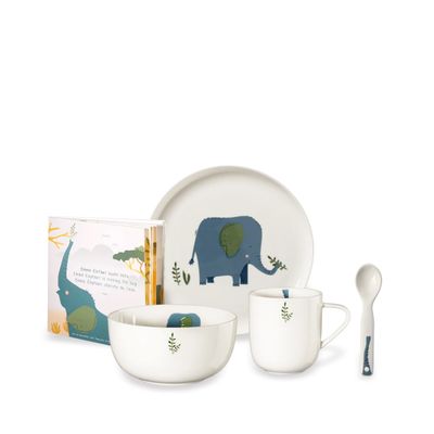 ASA &#39;emma&amp;friends&#39; 5-delig kinderservies elephant