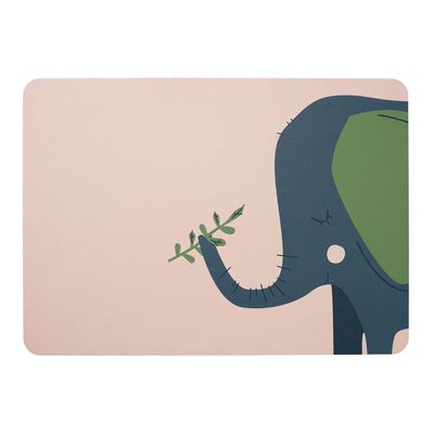 ASA &#39;tabletops&#39; placemat lederlook 46x33cm emma elephant