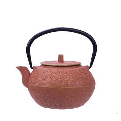 COSY &amp; TRENDY &#39;takayama&#39; gietijzeren theepot 1,2L terracotta