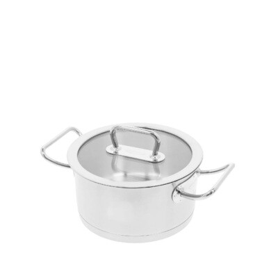 DEMEYERE 'diverto 3' kookpot met glazen deksel 20cm / 3,0L