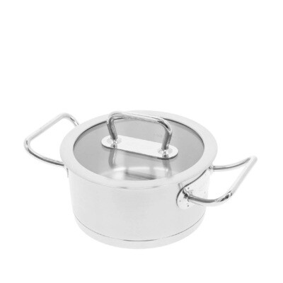 DEMEYERE 'diverto 3' kookpot met glazen deksel 24cm / 5,0L