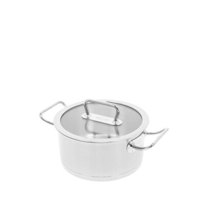 DEMEYERE 'diverto 3' kookpot met glazen deksel 18cm / 2,0L