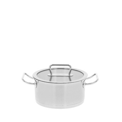 DEMEYERE 'diverto 3' kookpot met glazen deksel 18cm / 2,0L DEMEYERE 'diverto 3' kookpot met glazen deksel 18cm / 2,0L