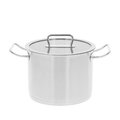 DEMEYERE 'diverto 3' soeppot met glazen deksel 24cm / 8,0L DEMEYERE 'diverto 3' soeppot met glazen deksel 24cm / 8,0L