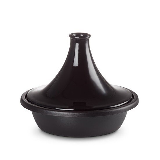 LE CREUSET 'tradition' tajine 31cm / 3,7L ebbenzwart