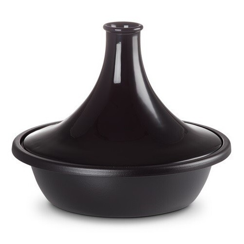 LE CREUSET 'tradition' tajine 35cm / 5,2L ebbenzwart