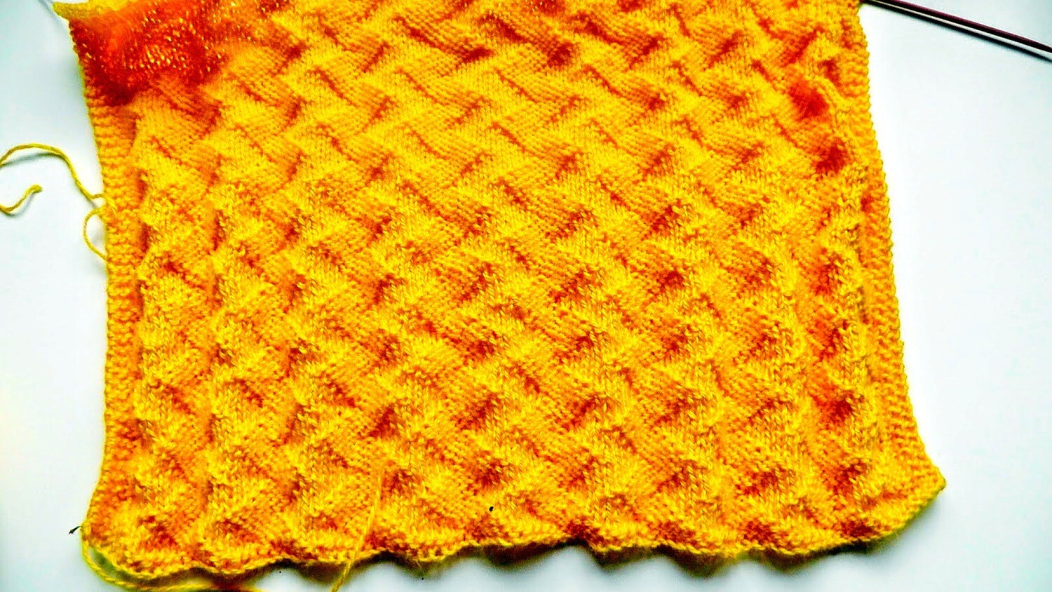 ZigZag stitch knitting pattern video & JPG - Woolpedia
