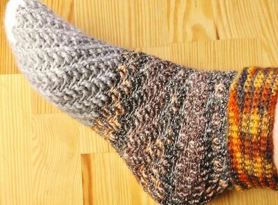 Swirl socks without heels