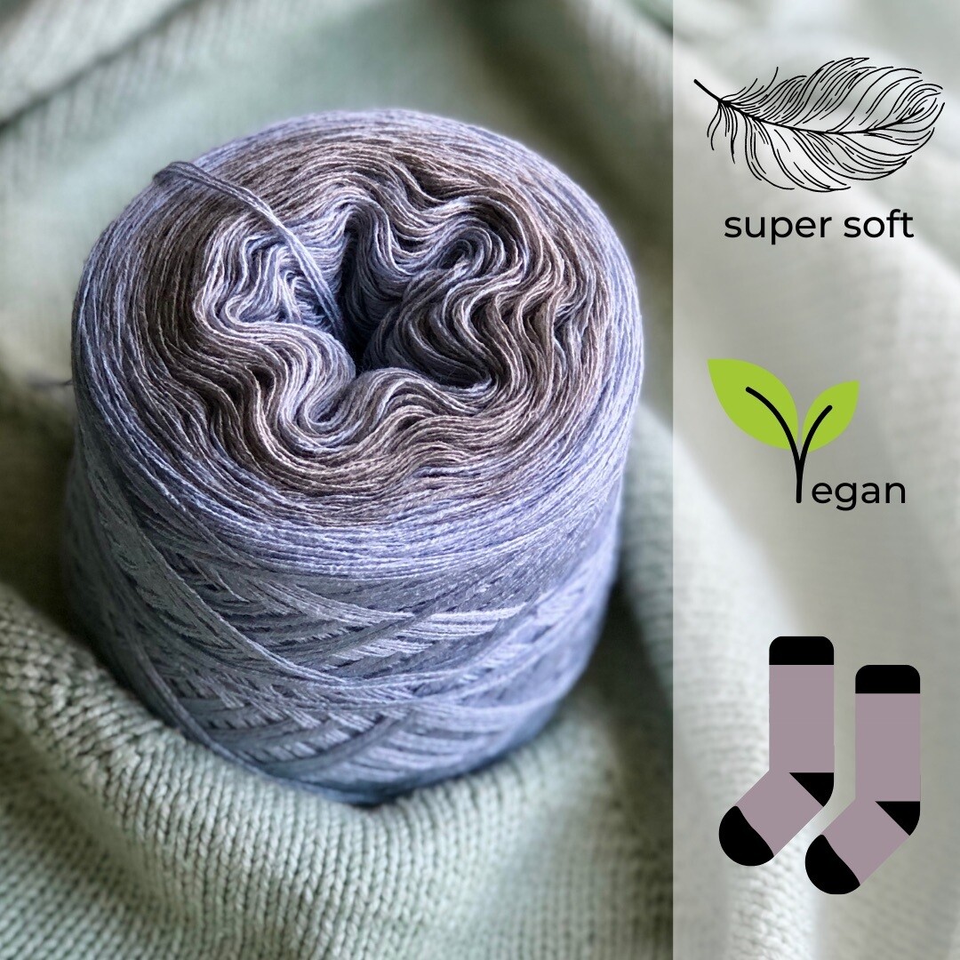 Woolpedia Socks Silver Ice - modal gradient sock yarn