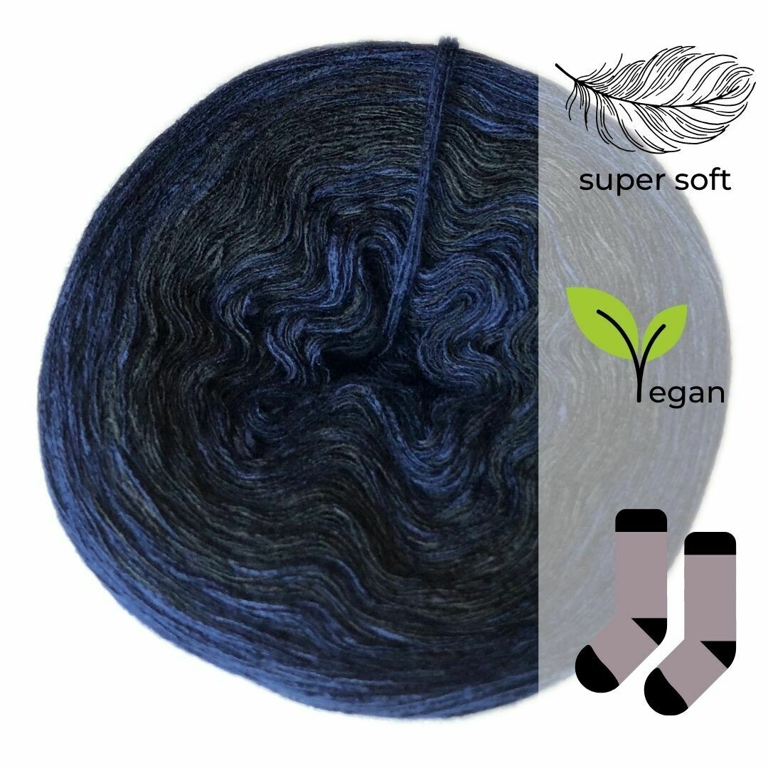 Woolpedia Socks Winter Blues - modal gradient sock yarn