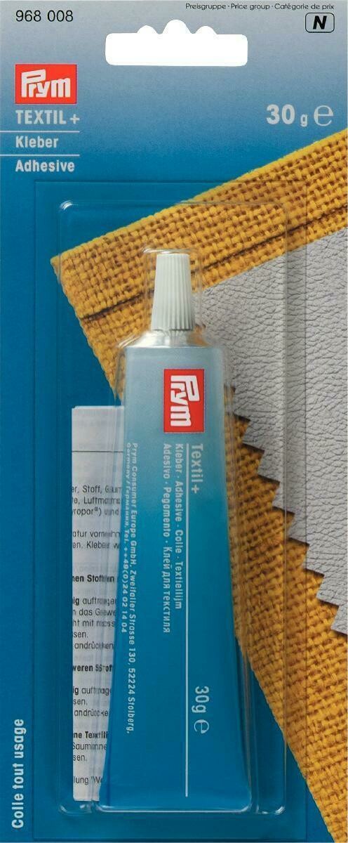 Prym textile adhesive 30g for fabrics and leather