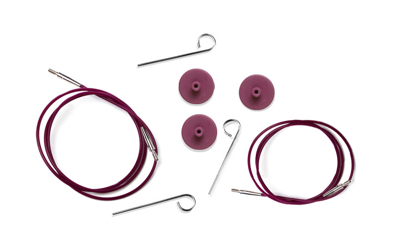 KnitPro nylon purple cable