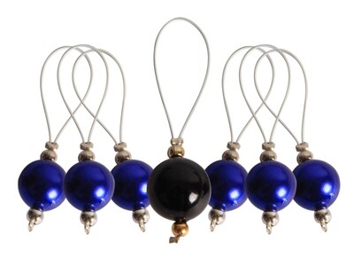 KnitPro 7 pearls - stitch markers Bluebell