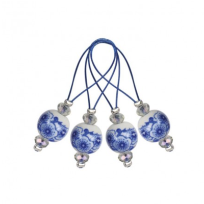 KnitPro 12 pieces stitch markers Blooming Blue