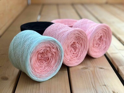 Woolpedia Colors Blocks - Zarte Tulpe - 5000m yarn kit (cotton mix)