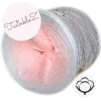 Woolpedia® TwinkleZ custom gradient beaded yarncake (cotton-mix)