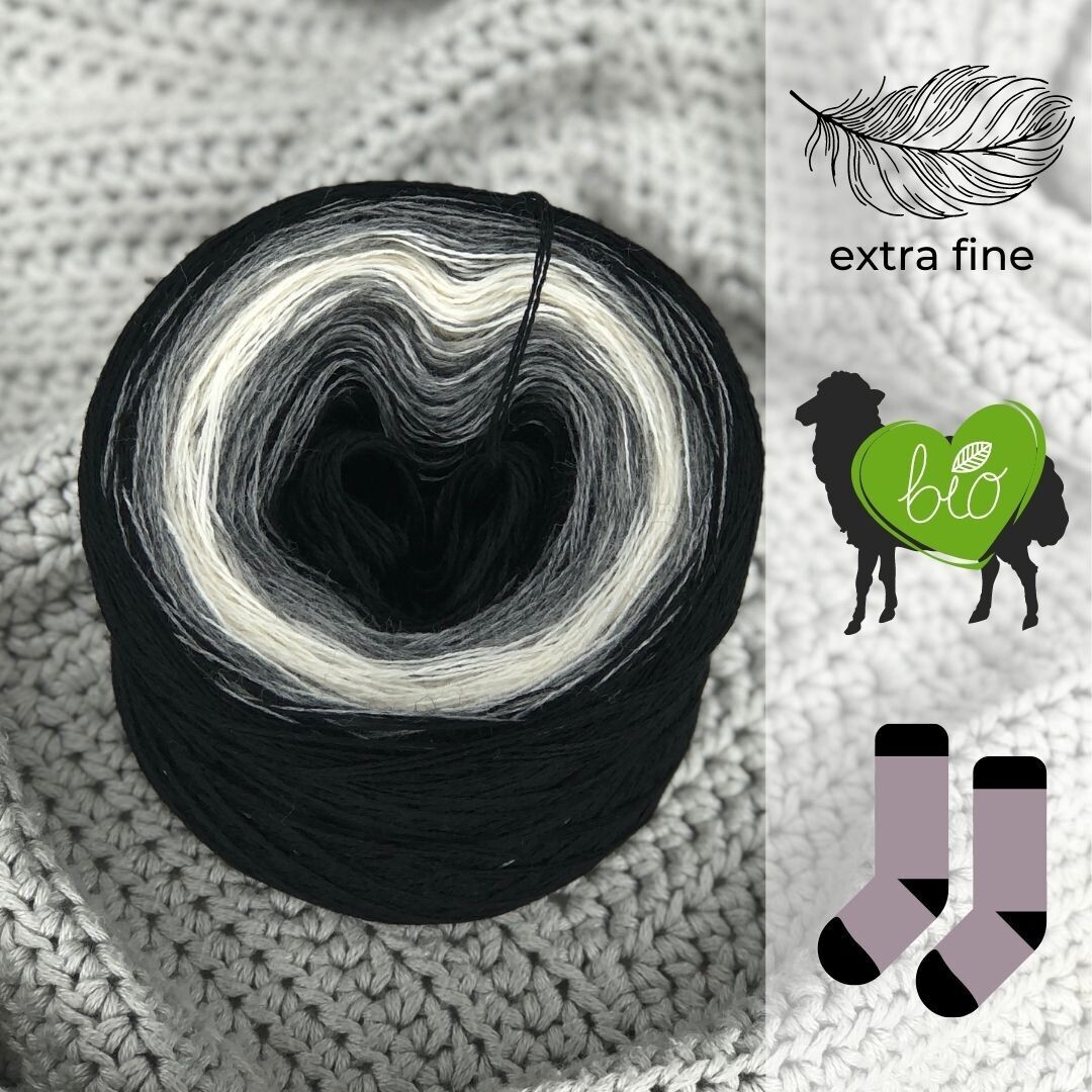 Woolpedia Socks St. Moritz - organic gradient sock yarn (Merino extra fine)