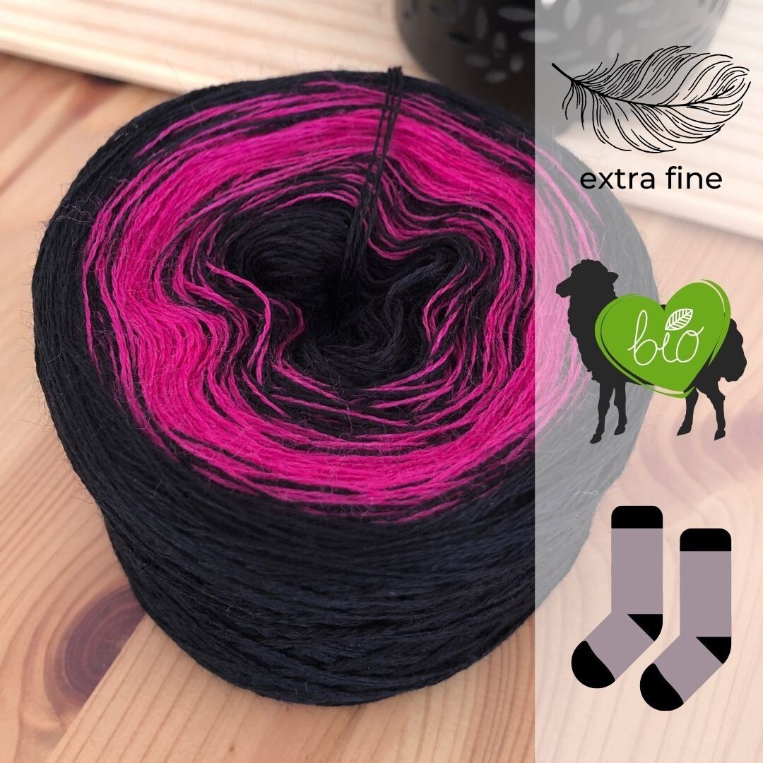 Woolpedia Socks Aurora - Bio Farbverlaufsgarn (Merino Extrafein)