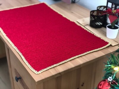 Christmas table cloth crochet pattern PDF