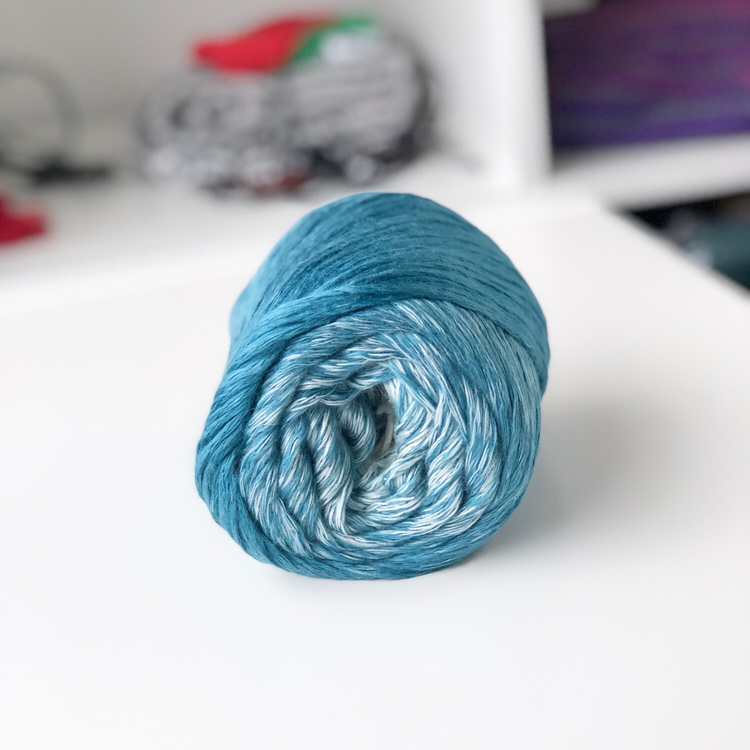 Woolpedia FLUFF cotton gradient yarn 100g