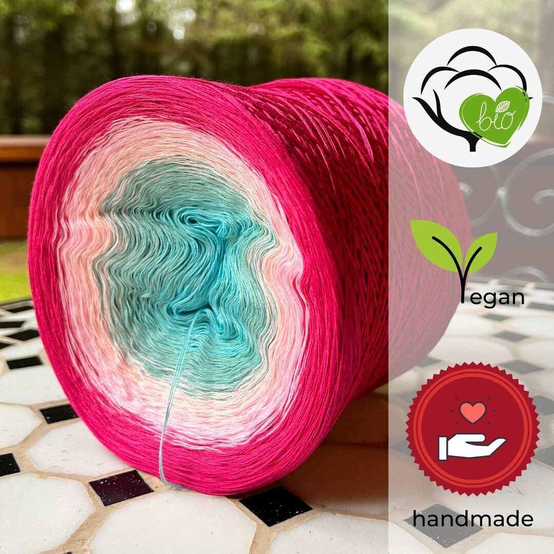 Woolpedia Colors Kleines Einhorn organic gradient yarncake (pure cotton)