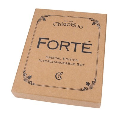 ChiaoGoo Forté 2.0 auswechselbare Rundstricknadeln Set 13cm 2,75 - 10 mm